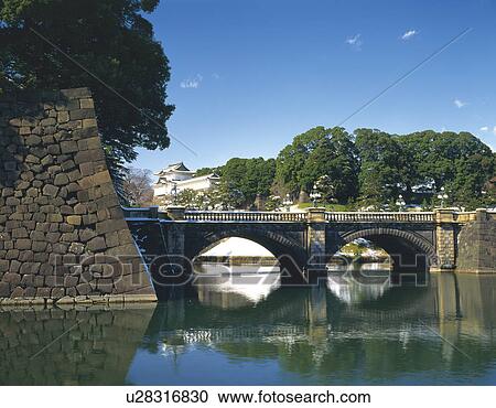 Niju-hashi at Imperial-Palace, Tokyo, Japan View Large Photo Image Stock Image - Niju-hashi at Imperial-Palace, Tokyo, Japan. Fotosearch