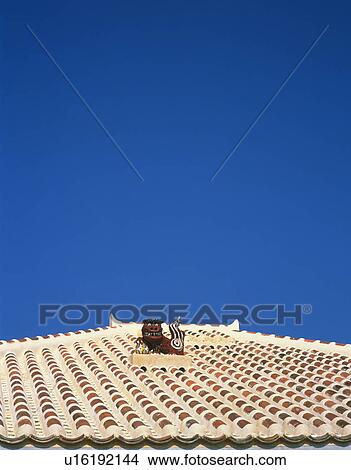 Rooftop in Schiesser, Okinawa Prefecture, Japan View Large Photo Image Picture - Rooftop in Schiesser, Okinawa Prefecture, Japan. Fotosearch