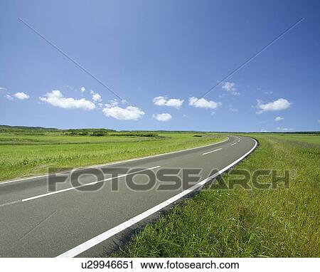 Rural road, Hokkaido, Japan View Large Photo Image Stock Image - Rural road, Hokkaido, Japan. Fotosearch