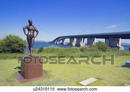 Statue on the Biwako-Ohashi in Otsu, Japan View Large Photo Image Stock Photography - Statue on the Biwako-Ohashi in Otsu, Japan. Fotosearch