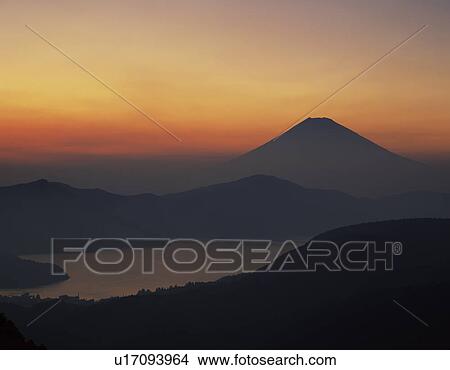Sunrise, Ashinoko, Kanagawa Prefecture, Japan View Large Photo Image Picture - Sunrise, Ashinoko, Kanagawa Prefecture, Japan. Fotosearch