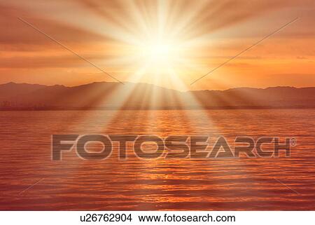Sunrise over Lake Biwa, Shiga Prefecture, Japan View Large Photo Image Picture - Sunrise over Lake Biwa, Shiga Prefecture, Japan. Fotosearch