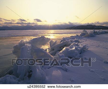 Sunrise over Lake Kussharo, Hokkaido, Japan View Large Photo Image Stock Image - Sunrise over Lake Kussharo, Hokkaido, Japan. Fotosearch