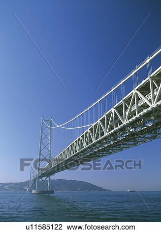 The Akashi-Kaikyo Bridge in Japan View Large Photo Image Stock Image - The Akashi-Kaikyo Bridge in Japan. Fotosearch