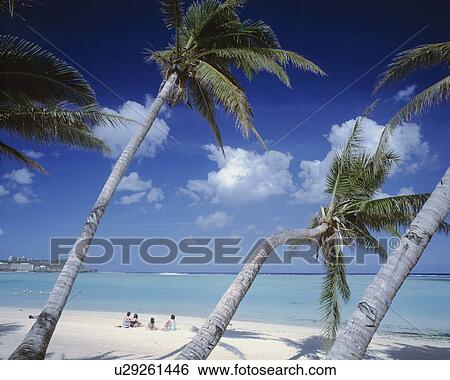 Stock Photograph - Tumon Beach, Guam Island, USA. Fotosearch