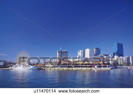 View of Harborland in Kobe, Japan View Large Photo Image Picture - View of Harborland in Kobe, Japan. Fotosearch