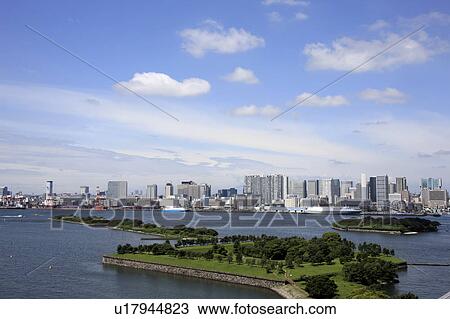 View of Shinagawa, seen from Odaiba, Tokyo, Japan View Large Photo Image Stock Image - View of Shinagawa, seen from Odaiba, Tokyo, Japan. Fotosearch