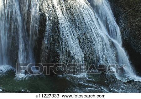 Stock Image - Waterfall in Fukuroda, Daigo-Machi, Ibaraki Prefecture, Japan. Fotosearch