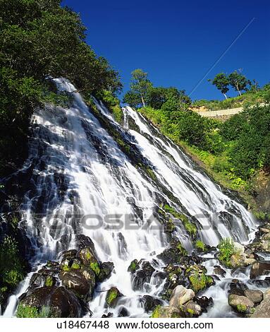 Waterfall View Large Photo Image Stock Photo - Waterfall. Fotosearch