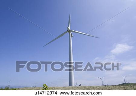 Wind turbine in Tomamae-machi, Hokkaido, Japan View Large Photo Image Picture - Wind turbine in Tomamae-machi, Hokkaido, Japan. Fotosearch