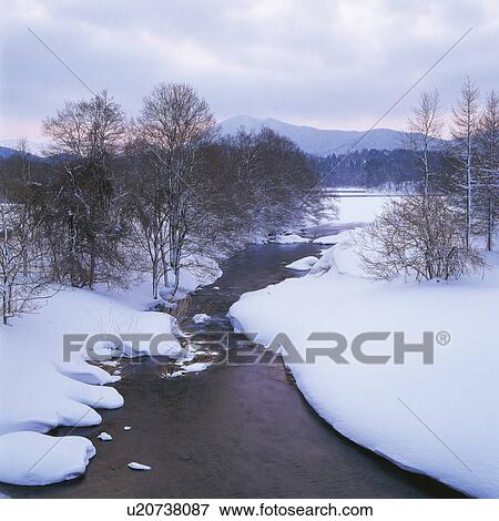 Wintry landscape in the Ura Bandai area, Fukushima Prefecture, Japan View Large Photo Image Stock Photo - Wintry landscape in the Ura Bandai area, Fukushima Prefecture, Japan. Fotosearch