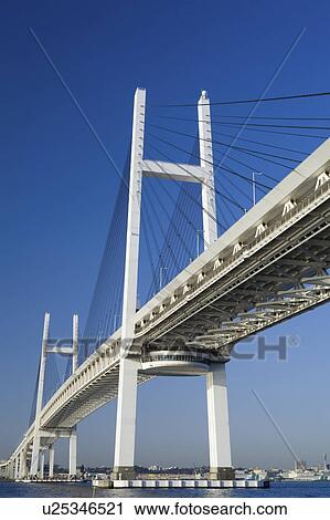 Yokohama Bay Bridge, Yokohama, Kanagawa Prefecture, Japan View Large Photo Image Stock Image - Yokohama Bay Bridge, Yokohama, Kanagawa Prefecture, Japan. Fotosearch