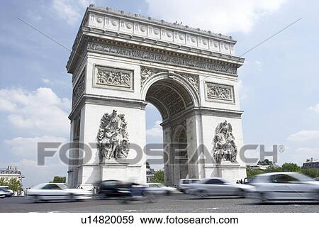 Stock Photo - Arc de Triomphe, Paris, France. Fotosearch