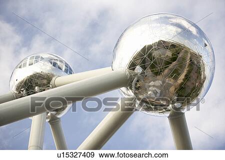 Atomium In Brussels View Large Photo Image Stock Photo - Atomium In Brussels. Fotosearch