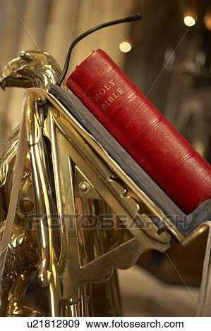 Bible On Lectern In Bristol Cathedral View Large Photo Image Stock Photo - Bible On Lectern In Bristol Cathedral. Fotosearch