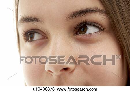 Stock Photo - Close-Up Of Teenage Girl's Eye. Fotosearch