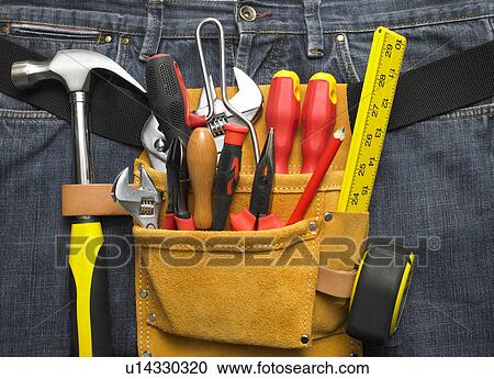 Stock Image - Close-Up Of Toolbelt. Fotosearch