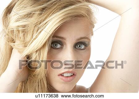 Close Up Of Young Woman Wearing Make Up View Large Photo Image Stock Photo - Close Up Of Young Woman Wearing Make Up. Fotosearch