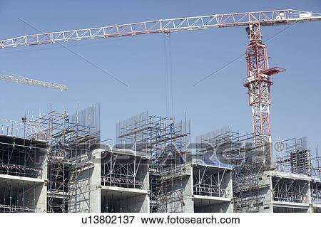 Construction Of Buildings In Dubai View Large Photo Image Stock Photo - Construction Of Buildings In Dubai. Fotosearch