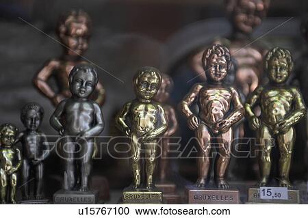 Display Of Mannekin Pis Statues In Brussels Shop View Large Photo Image Stock Image - Display Of Mannekin Pis Statues In Brussels Shop . Fotosearch