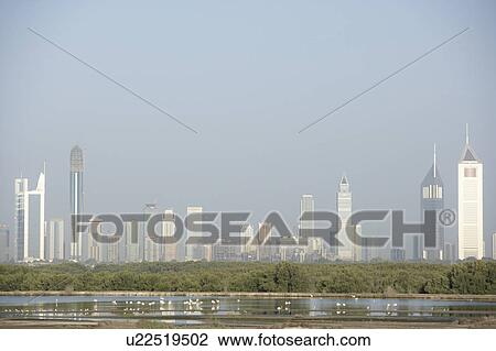 Dubai City Skyline View Large Photo Image Stock Image - Dubai City Skyline. Fotosearch
