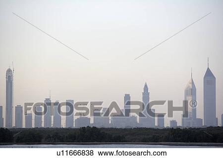 Stock Photo - Dubai City Skyline. Fotosearch