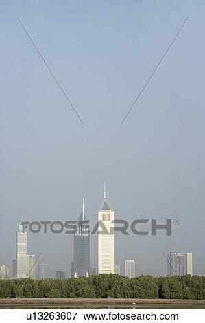 Dubai City Skyline View Large Photo Image Stock Photo - Dubai City Skyline. Fotosearch