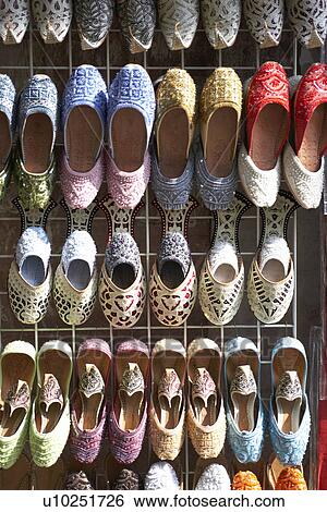 Dubai, Colourful Slippers In Souk View Large Photo Image Stock Photograph - Dubai, Colourful Slippers In Souk. Fotosearch