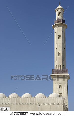 Dubai, Exterior Of Mosque View Large Photo Image Stock Photo - Dubai, Exterior Of Mosque. Fotosearch