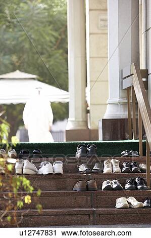 Dubai, Shoes Left Outside Mosque View Large Photo Image Stock Image - Dubai, Shoes Left Outside Mosque. Fotosearch