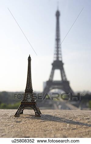 Eiffel Tower With Model, Paris, France View Large Photo Image Stock Image - Eiffel Tower With Model, Paris, France. Fotosearch