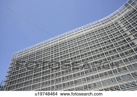 Exterior Of European Commission Building View Large Photo Image Picture - Exterior Of European Commission Building. Fotosearch