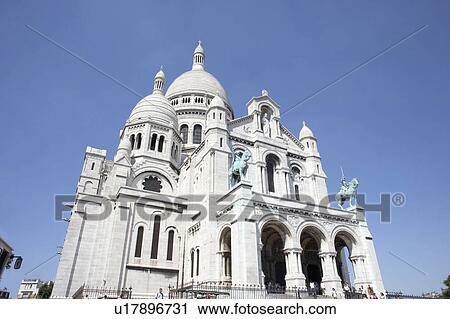France, Paris, Basilique Du Sacre Coeur View Large Photo Image Stock Image - France, Paris, Basilique Du Sacre Coeur. Fotosearch