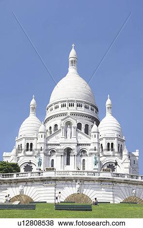 Stock Photo - France, Paris, Basilique Du Sacre Coeur. Fotosearch