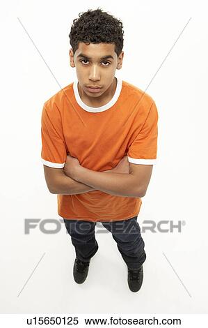 Stock Photography - Full Length Portrait Of Young Boy. Fotosearch