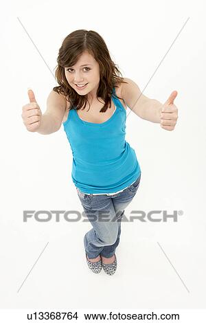 Full Length Portrait Of Young Girl View Large Photo Image Picture - Full Length Portrait Of Young Girl. Fotosearch