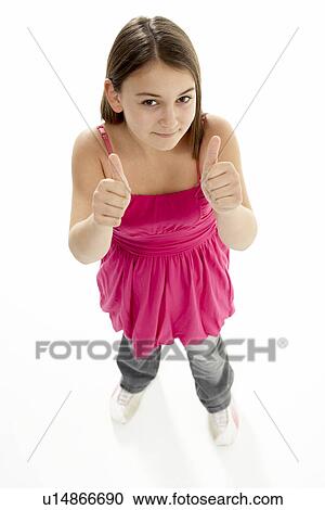 Full Length Portrait Of Young Girl View Large Photo Image Stock Image - Full Length Portrait Of Young Girl. Fotosearch