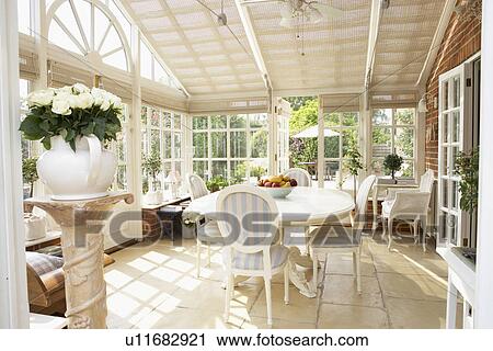 Interior Of Modern Conservatory View Large Photo Image Stock Image - Interior Of Modern Conservatory. Fotosearch