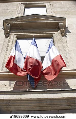 Stock Photo - La Bourse Street Sign, Paris Stock Exchange. Fotosearch