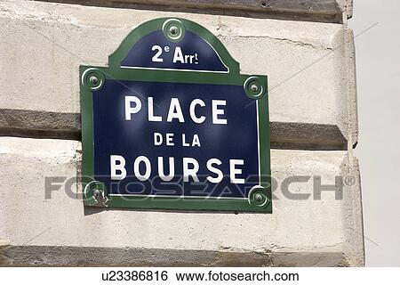 La Bourse Street Sign, Paris Stock Exchange View Large Photo Image Stock Photograph - La Bourse Street Sign, Paris Stock Exchange. Fotosearch