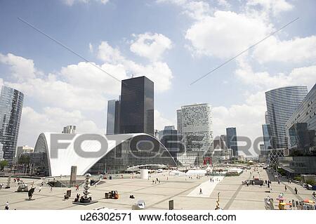 La Defense In Paris View Large Photo Image Stock Image - La Defense In Paris. Fotosearch