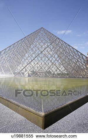 Musee du Louvre, Paris View Large Photo Image Stock Photography - Musee du Louvre, Paris. Fotosearch