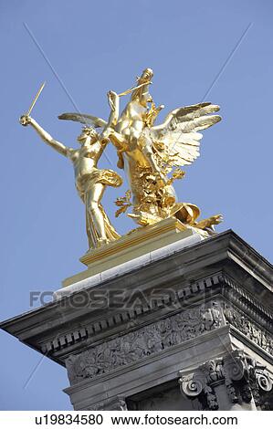 Stock Image - Pont Alexandre III, Paris, France. Fotosearch