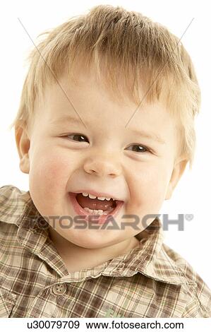 Portraigt Of Laughing Toddler View Large Photo Image Stock Photo - Portraigt Of Laughing Toddler. Fotosearch