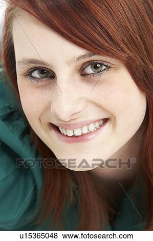 Portrait Of Smiling Teenage Girl View Large Photo Image Stock Photo - Portrait Of Smiling Teenage Girl. Fotosearch