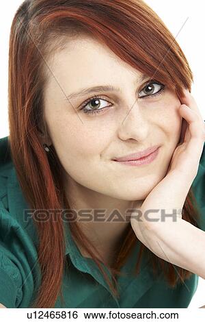 Portrait Of Smiling Teenage Girl View Large Photo Image Stock Photograph - Portrait Of Smiling Teenage Girl. Fotosearch