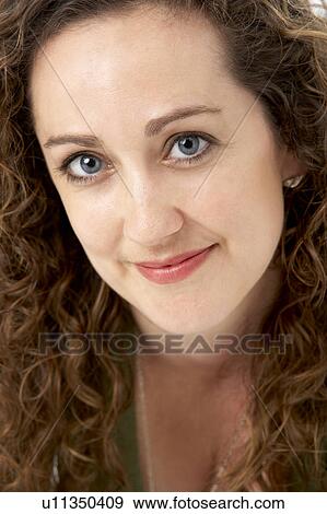 Portrait Of Smiling Woman View Large Photo Image Stock Photo - Portrait Of Smiling Woman. Fotosearch