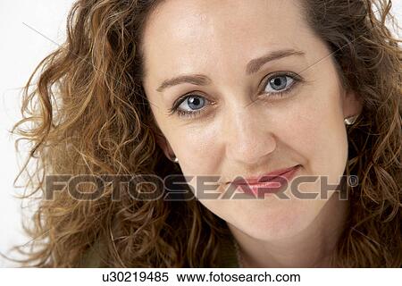 Stock Photography - Portrait Of Smiling Woman. Fotosearch