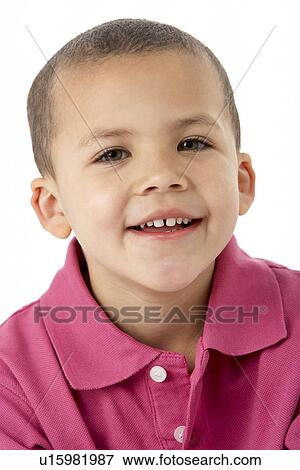 Portrait Of Smiling Young Boy View Large Photo Image Stock Photo - Portrait Of Smiling Young Boy. Fotosearch