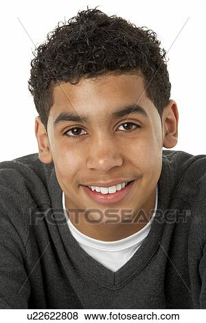 Portrait Of Smiling Young Boy View Large Photo Image Stock Photo - Portrait Of Smiling Young Boy. Fotosearch